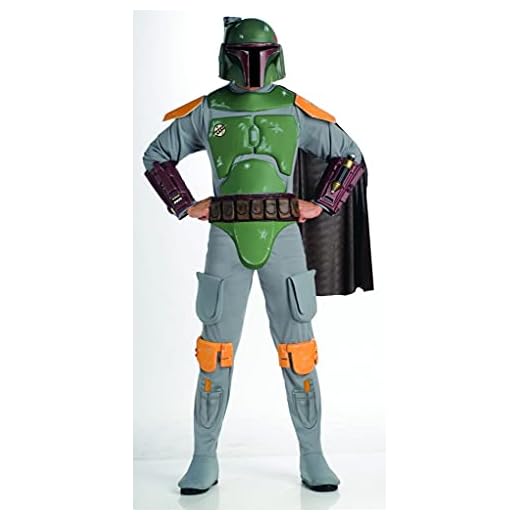 Rubbies Deluxe Star Wars Rubie's Boba Fett-Disfraz de lujo para adulto, color como se muestra, XL (Rubies Costumes-Apparel ST-888574STD)