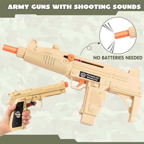 JOYIN 12 Pcs Army Soldier Costume Set - For Kids Halloween Cosplay and Role Play