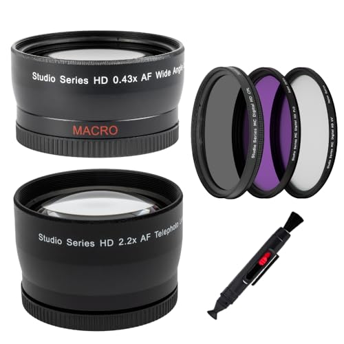 37mm Professional Accessory Kit for Canon, Nikon, Panasonic, Sony, Samsung, Fujifilm, Pentax, and Olympus Cameras, Camcorders & Lenses