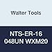 Walter Tools NTS-ER-16 048UN WXM20 Carbide NTS Threading Inserts, External Thread, Full Profile, American UN 60 Degree (Pack of 10)