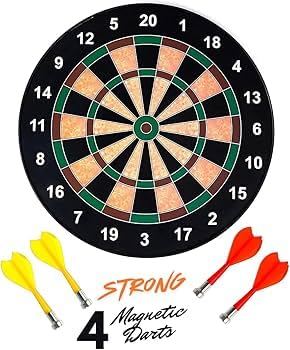 Magnetic Dart Board Set, 28 cm, 4 Darts Included 1