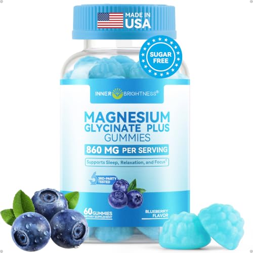 Image of Magnesium Glycinate Plus Gummies 860mg, Sugar-Free, Adults & Kids 4+
