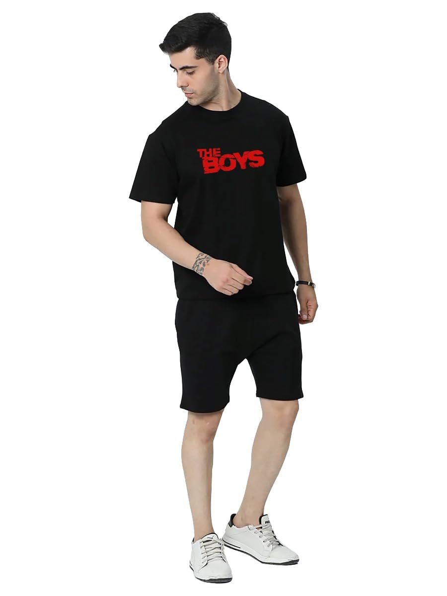 spense clothing Men's Solid Cotton Round Neck Travel Stylish Casual Sleepwear & Launge Wear Nightdress, Regular Fit T-Shirt and shorts (M_P_H_128__)-picture-26