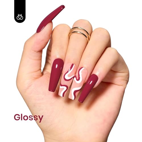 image for beetles Gel Polish Beetles Red Gel Nail Polish - Dark Red Color Uv Led