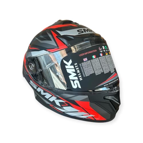 Image of SMK Typhoon Rival Full Face Dual Visor Helmet, Dual Spoiler, ISI DOT ECE 22.06 Certified