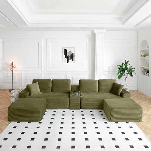 ivoros 150 Inch Modular Sectional Sofa Couch, Oversized Modern Cloud