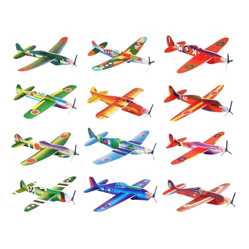 ORFOFE 2er-Set Wurfflugzeuge Aus Schaumstoff - Leichte Gleiter Für Outdoor-Spaß