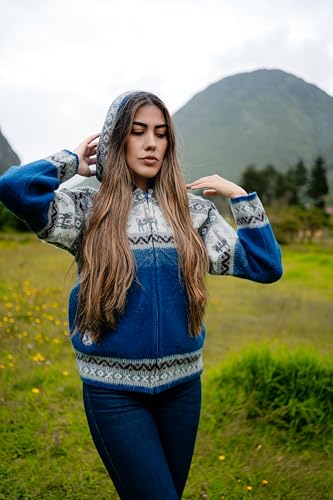 Handmade Alpaca Sweater, Vibrant Colors, Soft and Hypoallergenic, Crafted by Otavalenos Artisans in Ecuador3