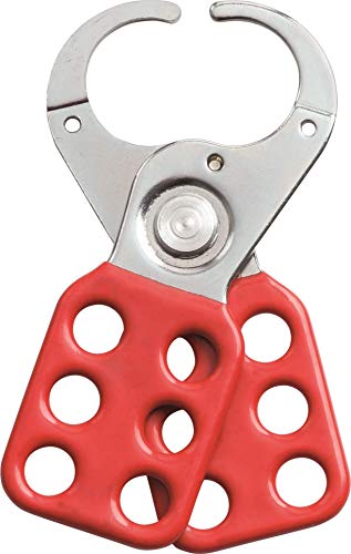 CATU ALM-6/25 Heavy Duty Steel Coated Metallic Reel Clamp, Red, Clamp Diameter 25 mm, 9 mm Holes, 112 mm Length