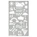 Aleks Melnyk #14 Metal Journal Stencil/Weather Forecast/Stainless Steel Stencil 1 PCS/Template Tool for Wood Burning, Pyrography and Engraving/Scrapbooking/Crafting/DIY