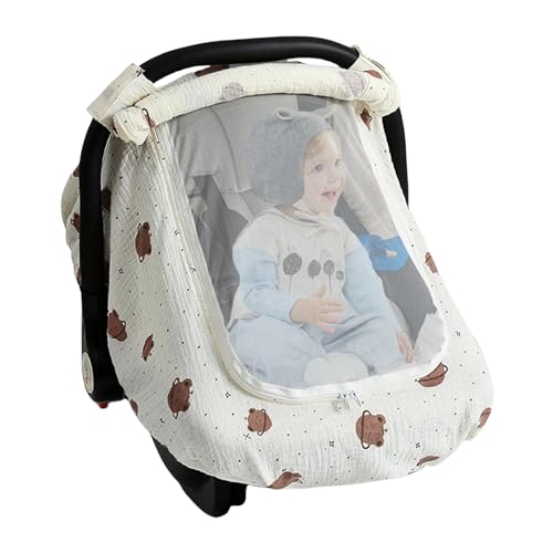 Housse de siège de voiture pour bébé respirante auvent de transport nouveau-né léger