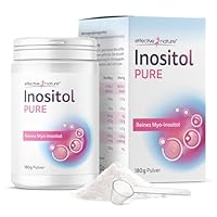 effective nature - Inositol Pure - 180 g reines myo-Inositol Pulver - 4000 mg Myo Inositol pro Tag - Reicht für 45 Tage