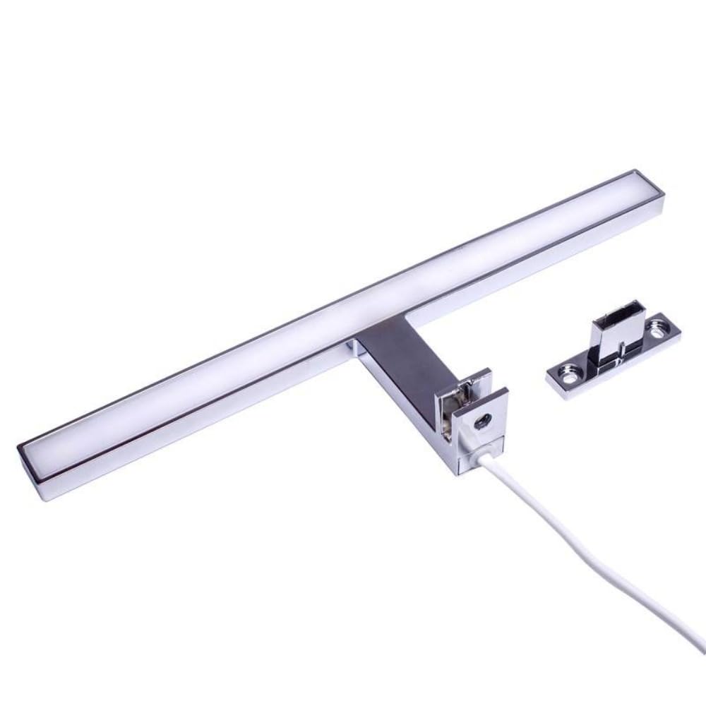 BarcelonaLED Aplique de Espejo Lámpara de Baño LED para Maquillaje Armario Mueble 5W 30cm IP44 Luz Blanco Neutro 4000K 325LM luminación Moderna y Eficiente para Espejo de Baño, Mueble o Pared