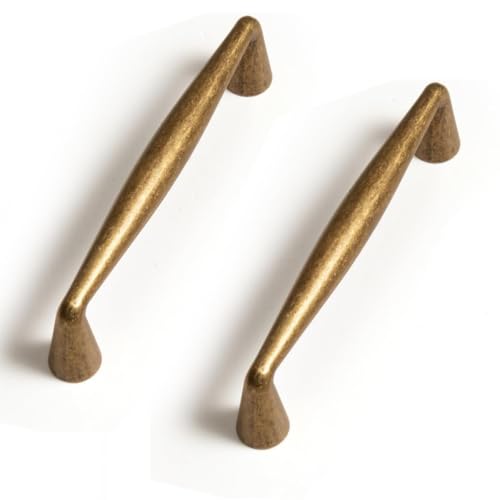 SYZOW poignee de meuble cuisine 96mm, 6 pièce poignées de placard de cuisine en laiton antique,poignée de meuble Vintage, poignées de tiroir de cuisine