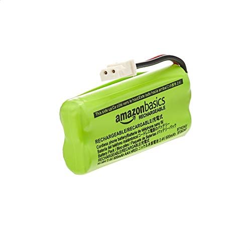Amazon Basics Cordless Phone Replacement Battery, 2 Pack, Replaces BT183342, BT283342, BT166342, BT266342, BT162342, BT262342