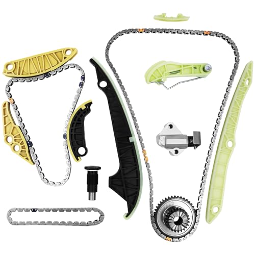 1.8 Timing Chain Kit 06K109467 Fits 2008-2015 Audi A3 A4 A5 A6 Allroad, A3 Quattro A4 Quattro, TT Quattro, A6 Quattro; Fits 2008-2015 VW Jetta Beetle Tiguan Eos 1.8T/2.0T With Gear Tensioner