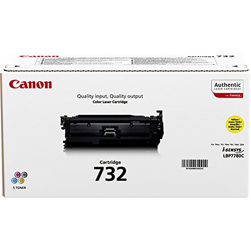 Toner Canon 732Y jaune cartouche laser 6 400 pages pour imprimante couleur