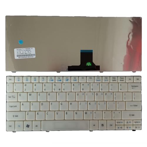 Eobruweo �m�[�g�p�\�R�������p�L�[�{�[�h US Acer Aspire one 751 752 1810 1810T 1810TZ 1830 1830T �t���[���Ȃ� �g���b�N�|�C���g�Ȃ� �o�b�N���C�g�Ȃ� �z���C�g