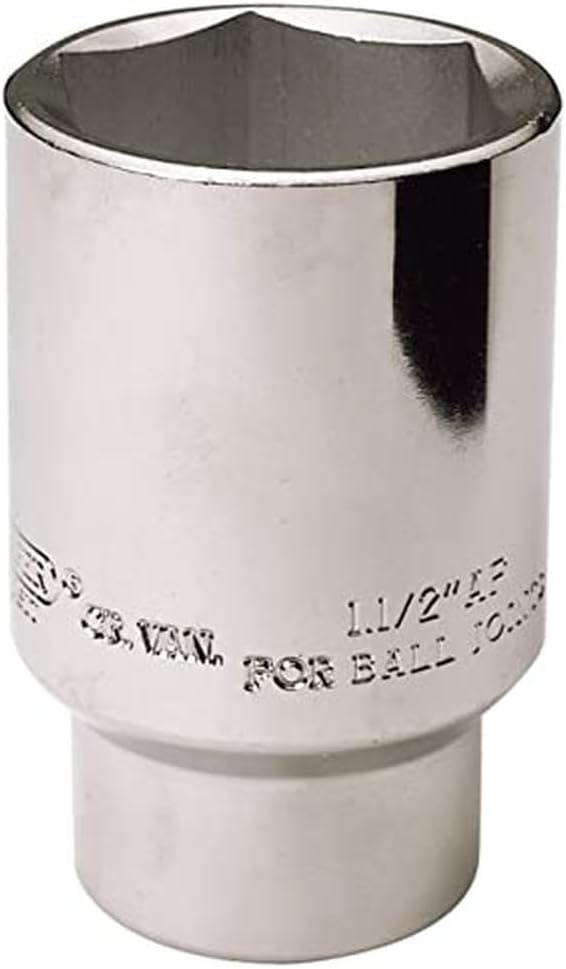 Draper 26916 Expert Hub Nut Socket, 1/2" Square Drive, 38mm, 1.1/2" AF