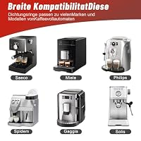 45 Stück Philips Kaffeevollautomat Dichtung und 5 Stück Reinigungsset,O-rings for Philips Saeco,Philips Kaffeevollautomat Zubehör für Supportventil Dampfventil Auslaufventil Kaffeevollautomat – Ansicht 3