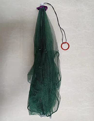 Portable Automatic Folding Umbrella Fishing Trap Pe Mesh Iron Frame Crab Pots With Floating Ring For Catching Minnow Bait Fish Crawfish Shrimp Stone Crab Crayfish #TOP7