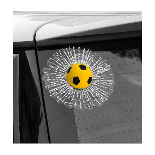 Yourkar 3D Prank Tricky Broken Glass Sticker, Funny 3D Stereo