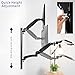 VIVO Black Sit-Stand Wall Mount Counterbalance Height Adjustable Monitor and Keyboard Workstation for Screens up to 27 inches STAND-SIT1K…