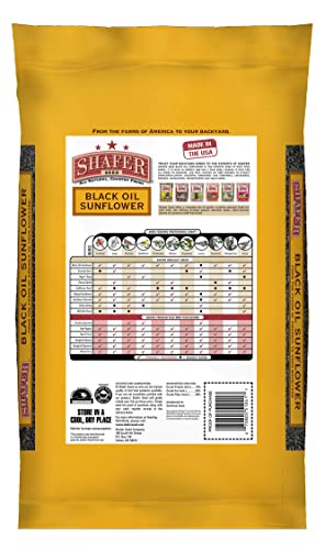 Shafer Seed 51041 40-Pound Bag, Black Oil Sunflower Wild Bird Food #TOP1