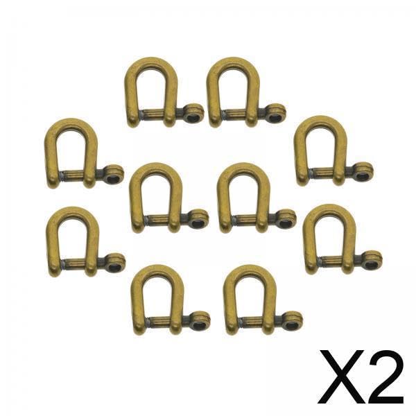Image of 2X10 Pieces Horseshoe Buckles Keychain Bracelet Clips for DIY Straps Backpacks BronzeCrafts|Beads & Jewelry Making|Jewelry Findings|Jewelry Clasps & Hooks