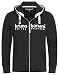 Produktbild bruno banani Hoodie Sweatjacke/Kapuzenjacke mit Reißverschluss für Herren in schwarz, Größe S