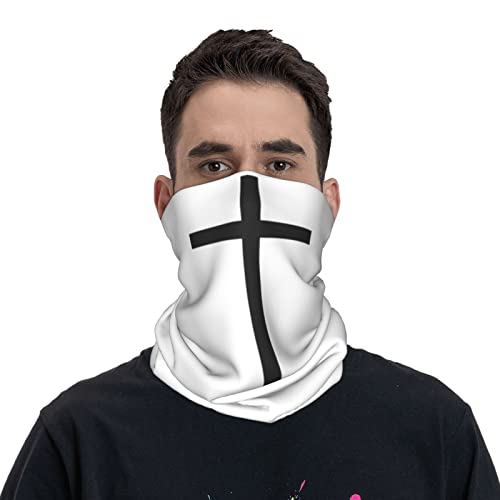 Religious Christian Faith Jesus Black The Cross Seamless Neck Gaiter Face Mask Seamless UV Protection Shield Scarf Bandana for Motorcycle Cycling Riding Running Headbands4