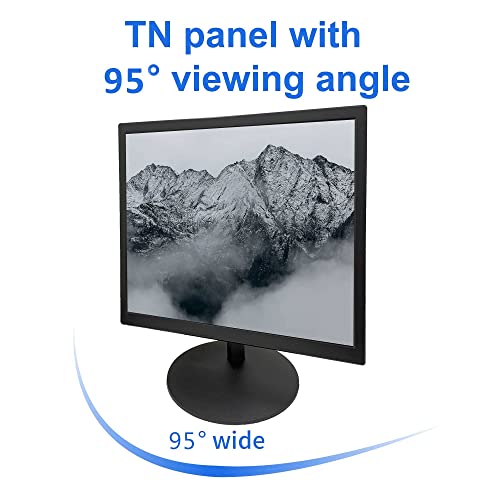Image of SKitphrati 17 Inch PC Monitor HDMI Monitor 1280 X 1024 LED Monitor with 45% sRGB Color Correction and 4:3 Aspect Ratio, 60 Hz Refresh Rate, 5Ms Response Time, VESA Mountable, VGA, HDMI, TN Panel