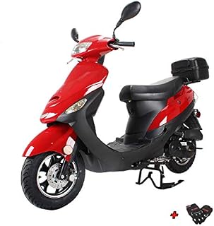 X-PRO 50cc Moped Scooter Gas Moped Scooter 50cc Moped Street Scooter with Gloves