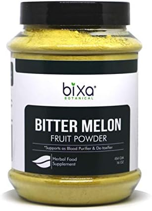 bixa BOTANICAL Bitter Melon Powder - 1 Pound(16 Oz/ 454 GRM)| Ayurvedic herb Helps Improve Liver Function | Herbal Supplement for Skin and Stomach
