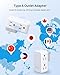 TROND 2 Prong Outlet Extender 2 Pack, 3 Prong Adapter with 360 Rotating Plug, Wall Outlet Splitter with 6 AC Charger, Travel Power Adapter for US to Japan, Non-Grounded Plug Extender for Old House