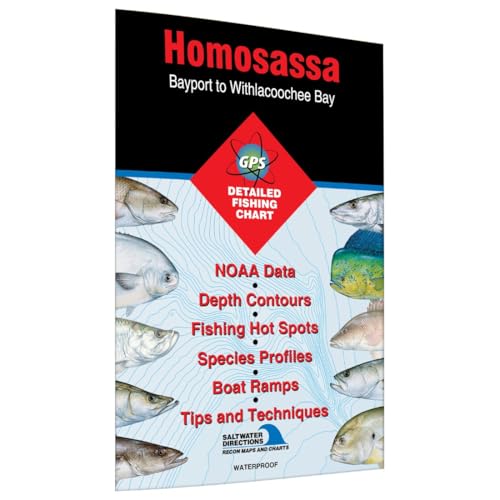 Homosassa Bayport To Withlacoochee Bay Fishing Map