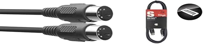 Cavo MIDI Stagg SMD1 - 1 M, Connettori DIN Maschio 5 Pin, Per Strumenti Musicali - Foto 12