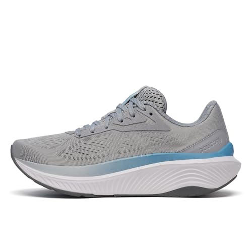 Saucony Tenis Echelon 10 para mujer, Flint/Breeze, 40.5 EU