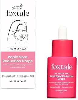 Foxtale 3% Tranexamic Acid Face Serum with Peptides & Niacinamide for Hyperpigmentation, Reduces Marks & Dark Spots, Evens Out Skin Tone, All Skin Types, Men and Women - 30 ml
