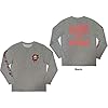 Guns N' Roses T Shirt Splatter Seal Band Logo Official Unisex Grey Long Sleeve S #2