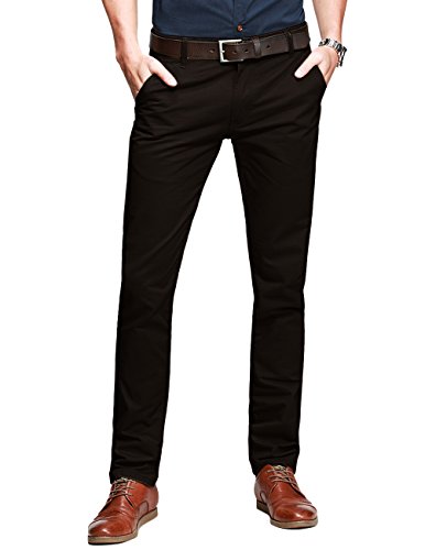 Image of Match Mens Regular-Fit Casual Flat Front Chino Pants