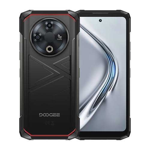 DOOGEE Fire 6 Termocamera Rugged 4G Smartphone, 16 GB + 256 GB, 10040 mAh/18 W, 50 MP + 8 MP, Telefoni Cellulari, Android 14, 6,56 pollici, NFC, Face ID, 15,8 mm,