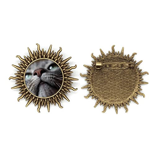 Broche chat métallique : bijou chat original pour sublimer vos vestes et manteaux