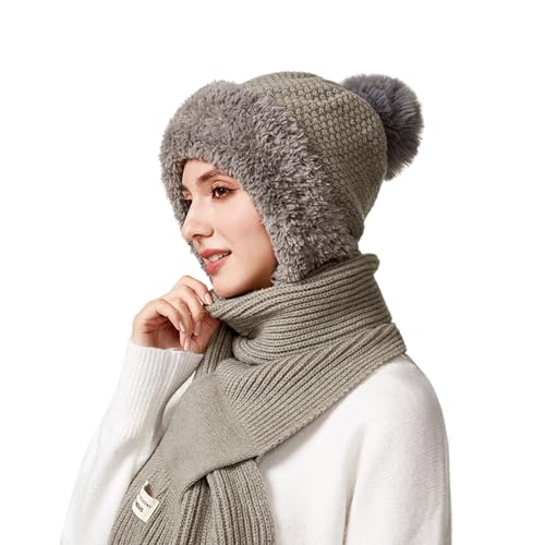 Ensemble bonnet écharpe gants contre le froid intense avec polaire