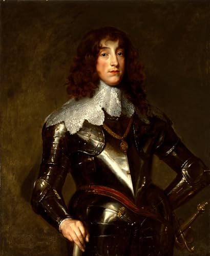 Impression sur toile Anthony Van Dyck : reproduction premium Charles Louis 60x90