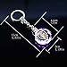 Fitracker LED Ford Keychain Crystal Light Changing Car Key Chain Accessories