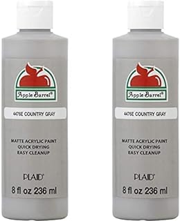 Apple Barrel Acrylic Paint, 8 Fl Oz , Country Gray (Pack of 2)