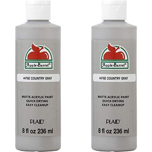 Apple Barrel Acrylic Paint, 8 Fl Oz , Country Gray (Pack of 2)