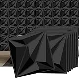 33 Pack 3D Textured Wall Panels – 12x12'' PVC Wall Coverings – Easy Install, Waterproof – Modern Accent Wall Decor for Living Room, Bedroom, Game Room – Covers 33 Sq.Ft.