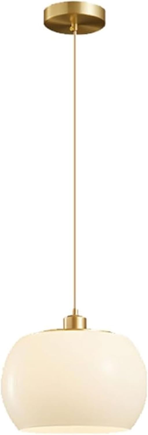 Chaner Modern Light, 1 Light Globe Glass Lampshade Ceiling Light, Hanging Lamp Chaner Kitchen Dining Room Bedroom(D) (D)/D